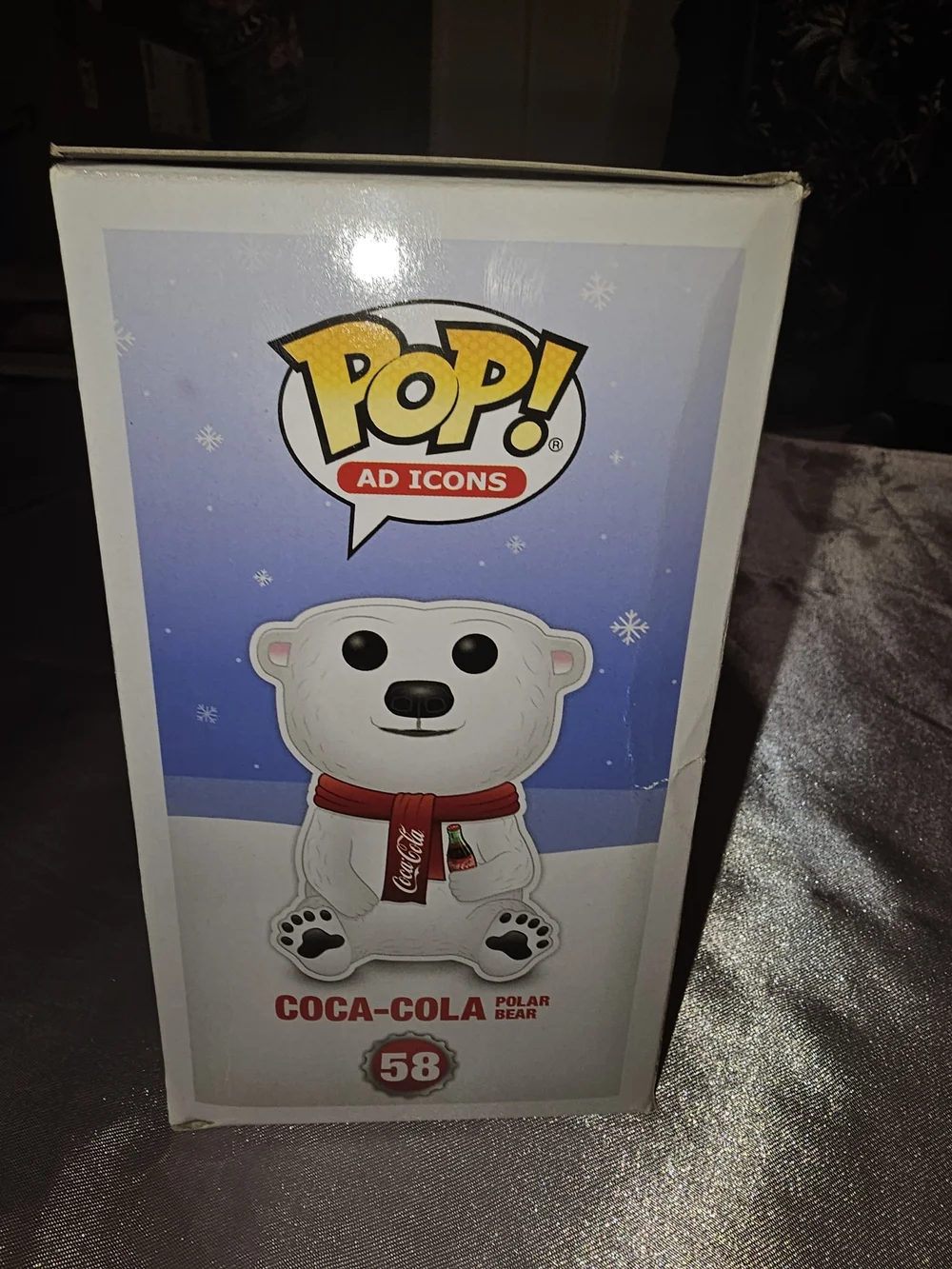 FUNK POP Coca Cola #58 White Polar Bear Vinyl Figurine - Picture 3 of 5
